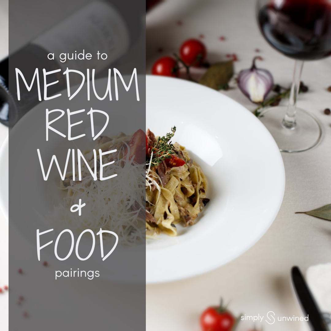 A guide to medium red wine and food pairings