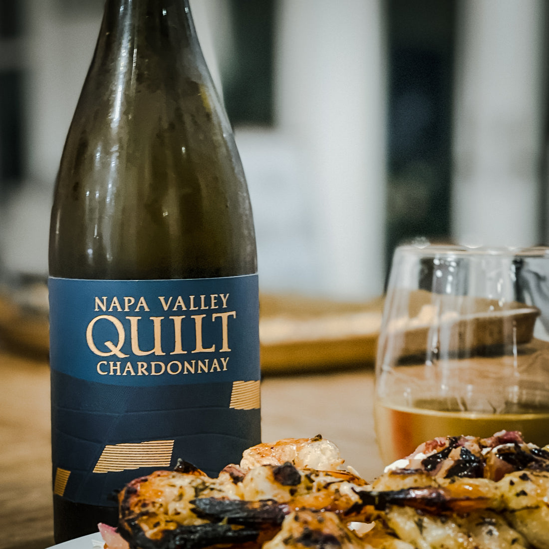 Napa Valley Quilt Chardonnay and Grilled Shrimp