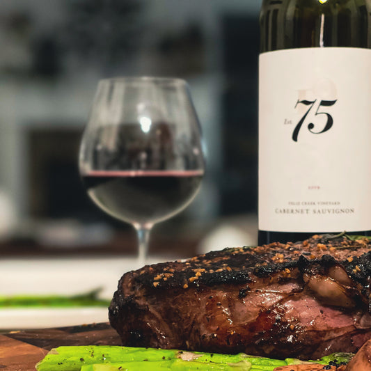 75 Wine Company Cabernet Sauvignon and Steak