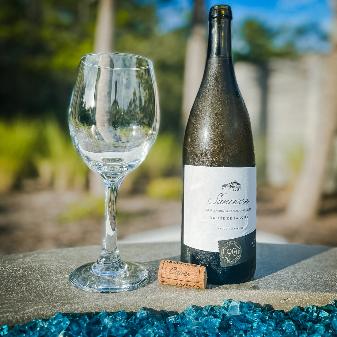 Sancerre Wine by the Pool
