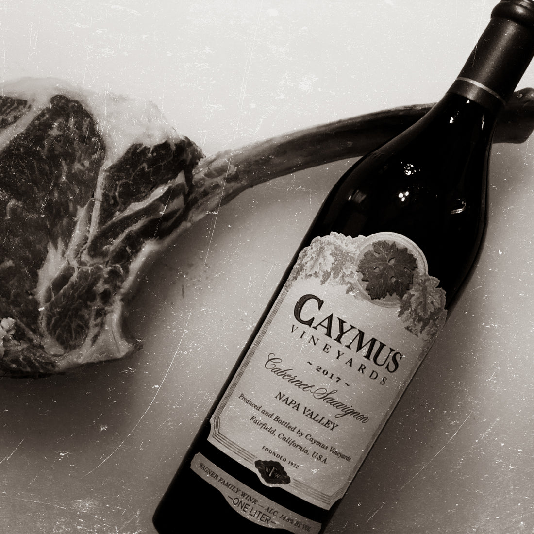 Caymus Cabernet Sauvignon and Tomahawk Ribeye