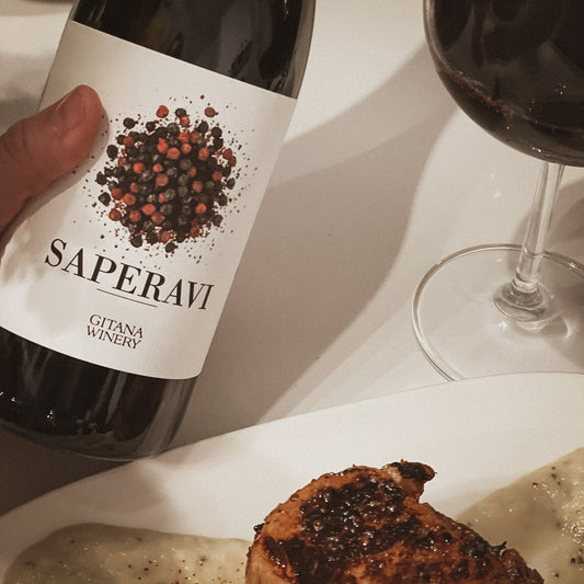 Saperavi Wine and Pork