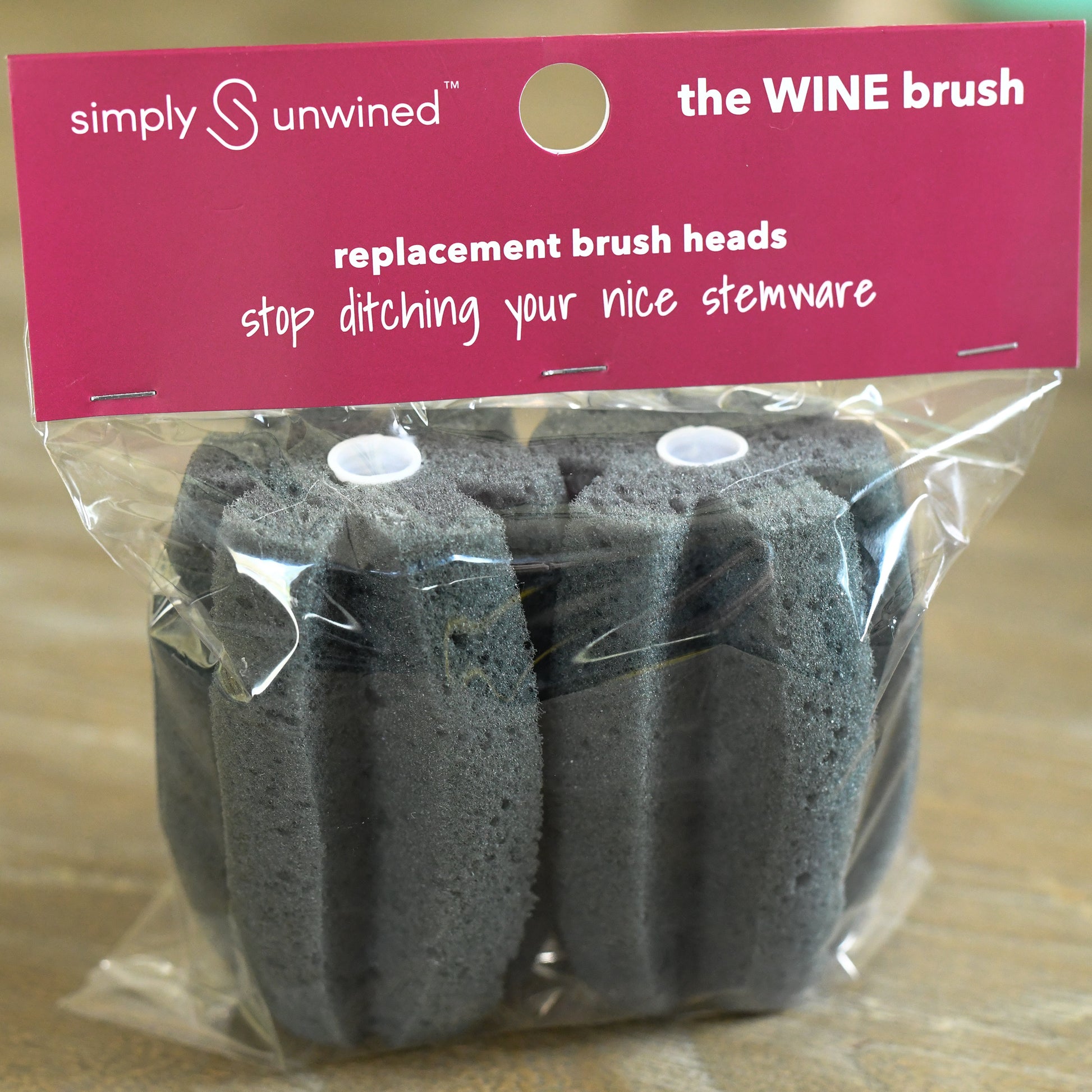 Replacement Sponge Heads for Wine Glass Cleaning Wand